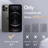 JETech Silicone Case for iPhone 12 Pro Max, Silky-Soft Touch Full-Body Protective Phone Case, Shockproof Cover (Black)
