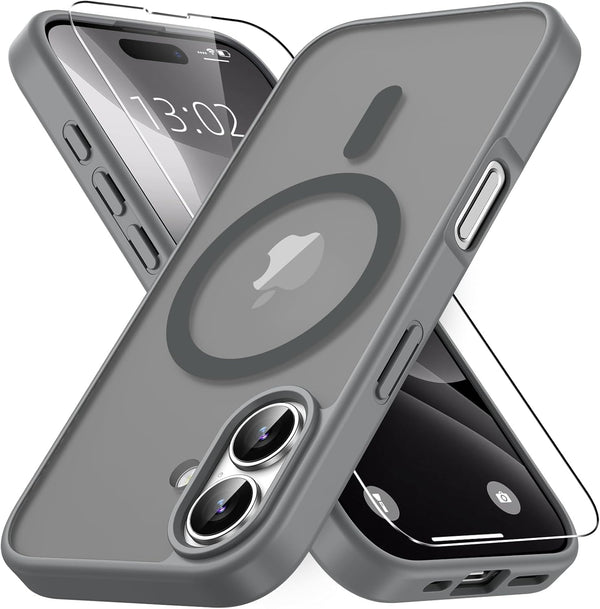 Vansdon for iPhone 17 Case, Compatible with MagSafe, Magnetic Translucent Matte Slim Protective