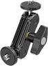 ULANZI Magic Arm with Double Ballhead 1/4" Screw, Compatible with Universal Monitor Mount for Camera Accessories