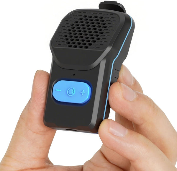 QUEENLINK Wearable Bluetooth Speaker, 10H Working Time Clip On Portable Mini Personal Speaker,