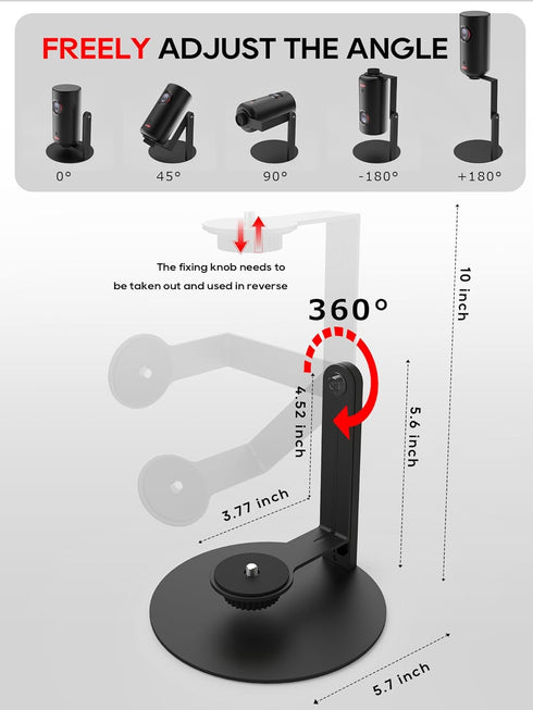 3/Air/Pro, 360 1/4-Inch Projector Stand for Nebula Capsule Series & XGIMI Halo+(New) Works with Capsule Mini Projectors
