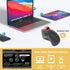 SANWA Bluetooth 5.1 Wireless Ergonomic Trackball Mouse, Finger Control Roller Ball, 3 Device Switch, Silent Programmable
