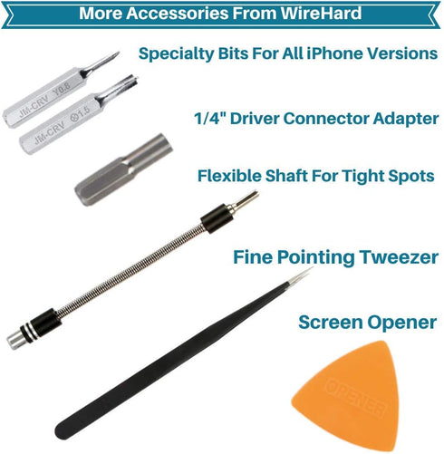 62 in 1 Precision Screwdriver Set - Computer Repair Tool Kit with Extra Magnetic Specialty Steel Multi Bit
