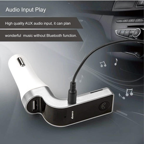 Bluetooth FM Transmitter for Car, TIANSHILI Handsfree Bluetooth Receiver Car Kit with Mic/TF Card/USB Drive/AUX Play