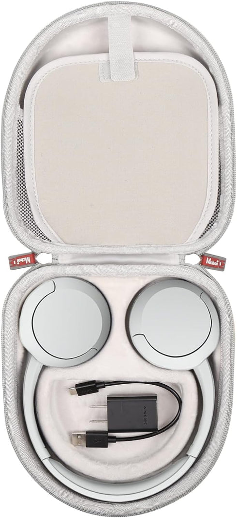 Mchoi Hard Case for Sony WH-CH520/510/JBL Tune 510BT/500BT Headphones, Waterproof Shockproof Travel Case (Gray)
