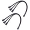 Cable Matters 2-Pack 3 Way 4 Pin PWM Fan Splitter Cable - 12 Inches / 30cm, 1x PWM-Controlled Fan with 2 Follower Fans