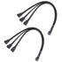 Cable Matters 2-Pack 3 Way 4 Pin PWM Fan Splitter Cable - 12 Inches / 30cm, 1x PWM-Controlled Fan with 2 Follower Fans