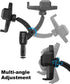 Cigarette Lighter Car Phone Holder Charger, Dual USB Fast Charging Mount with Adjustable Arm & 360° Rotating for iPhone
