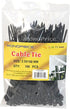 4-inch Cable Tie, 100pcs/Pack, Black, 18 lbs Max Weight