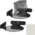 Homakover 2 Pack Acrylic Mini Circular Corner Shelf Mount for Security Cameras, Baby