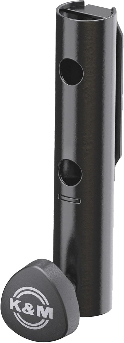 K&M Konig & Meyer Black Speaker Stand Adapter, Durable Solid Steel Construction, Light Adapter for Backdrop Stand