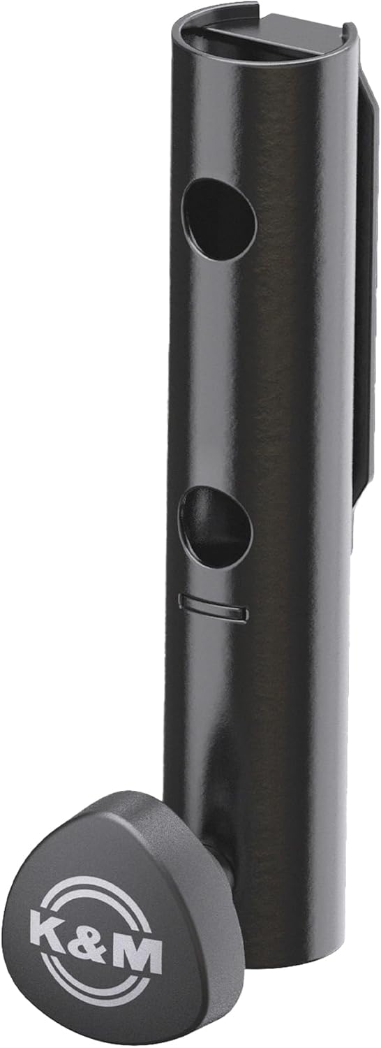 K&M Konig & Meyer Black Speaker Stand Adapter, Durable Solid Steel Construction, Light Adapter for Backdrop Stand