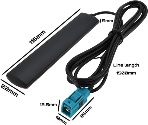 Vehicle WiFi Bluetooth Antenna FAKRA 2.4GHz 4G Cellular Hidden Aerial Antenna Compatible with BMW and CarPlay