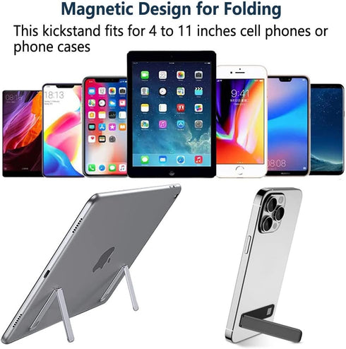 Kinizuxi 2Packs, Cell Phone Kickstand Vertical and Horizontal Aluminum Phone Stand for Desk,Adjustable Phone Holder