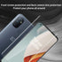 Orzero Compatible for OnePlus Nord N100, 3 Pack Tempered Glass Screen Protector + 2 Pack Flexible Camera Lens