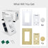 100W 3 12-Position, Herdio Volume Control Knob for Speakers, Flush in Wall Volume Controller with Independent Plate