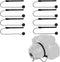 Acuvar Camera Lens Cap Keeper, Lens Cap Holder to Prevent Loss for DSLR SLR Camera, 8 Pack