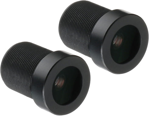 uxcell 6mm CCTV Camera Lens 5MP F2.0 FPV Wide Angle Security Lens M12 Threaded Dia for IP Camera Panoramic, Black 2Pcs