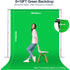 Qoolfoto 810FT Green Screen Backdrop, Photography Chromakey Greenscreen Background Sheet for Zoom Meeting, Polyester