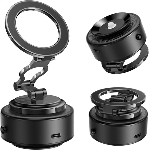 TELESIN Electric Magsafe Car Mount Vacuum Magnetic Car Phone Holder 105N 360 Reinforced
