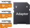 KOOTION 128GB Micro SD Card 3 Pack, UHS-I MicroSDXC for 4K Video Recording, A1, V30, C10 with Adapter