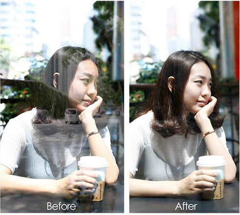 37MM Circular Universal Clip-on Design Portable Polarizer Camera Lens CPL Filter, Professional CPL Lens - Black