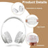 100PCS Disposable Headphone Ear Covers, Sanitary Non-Woven Stretch Earpad Covers for Most on Ear Headphones (White)