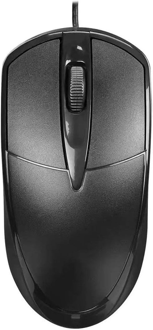 Guiheng Wired Mouse, Ergonomic Computer Mouse, USB for Right or Left Hand, with