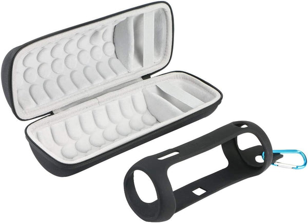 khanka Hard Travel Case + Silicone Replacement for JBL FLIP5 Flip 5 Portable Bluetooth Speaker