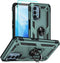Aozuoton Military Grade Shockproof Phone Case for Oneplus Nord N200 5G, Green with HD Screen Protector