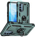 Aozuoton Military Grade Shockproof Phone Case for Oneplus Nord N200 5G, Green with HD Screen Protector