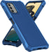 Nokia C300 Case & G100 Case with Screen Protector, Full Body Protection, Shockproof Frosted PC & Soft TPU, Blue.