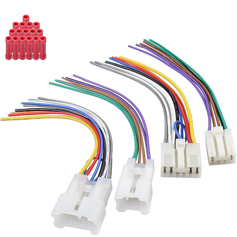 Radio Wiring Harness Kit 10Pin 6Pin Female to Male Stereo Connector Compatible