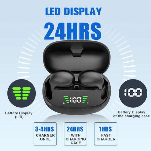 Invisible Earbuds Wireless Bluetooth, Discreet Tiny Mini Micro Earbuds for Work, Invisible Sleep Wireless Earphone,