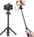 ULANZI MT-73 Extension Pole Tripod, Mini Selfie Stick for Webcam, Canon G7X Mark III, Sony ZV-1, A6400, A6600