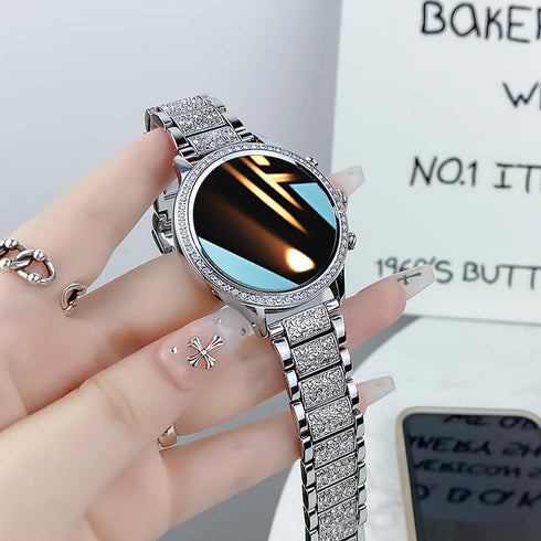 Smart Watch for Women with Answer/Make Call, Bluetooth Smartwatch for Android iOS Phones, Blood Pressure Watch,