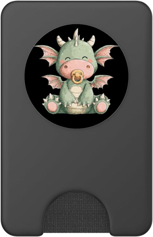 Dragon Pacifier Outfit Cool Baby Dragon Look for Pacifier Lovers PopSockets PopWallet for MagSafe
