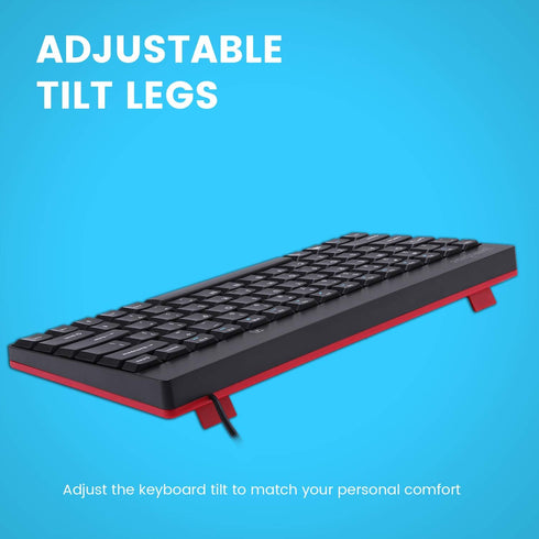 Perixx PERIBOARD-422 Wired USB-C Mini Keyboard, Black, US English Layout, USB Type C Connector