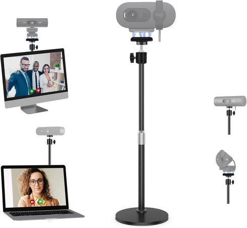 AceTaken Stand,10 Inch C920 C922 C930e C925e C615 501 301 101 4K C270 C310 Magnetic Webcam Light with Ring Light