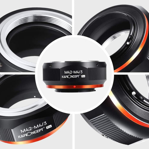 K&F Concept Lens Mount Adapter - Compatible for Leica M42 Screw Mount Lens to M4/3 Micro Four Thirds Mount Camera
