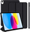 iPad 10th Generation Case, Auto Wake & Sleep Cover, Slim Trifold Stand TPU Back Shell for 10.9 inch Black