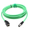 Ethernet Adapter Cable for SICK Keyence Datalogic Omron Vision Sensor System, M12 4 Pin to RJ45 Jack, 5m