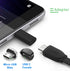 USB C to Micro USB Adapter, Black Type C Female to Micro USB Male Compatible with Samsung Galaxy S7/S6/S5/S4/S3, Note