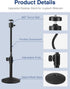 Puroma Webcam Stand - Goose-Neck Mount Stand for Logitech Webcam C922, C930e, C920S, C920, C615 with 1/4" Thread