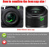 Nikkor Z DX 16-50mm f/3.5-6.3 VR Lens Cap, Z50 Z30 46mm Snap-on Lens Cap, Fire Rock Center Pinch, 2 Packs