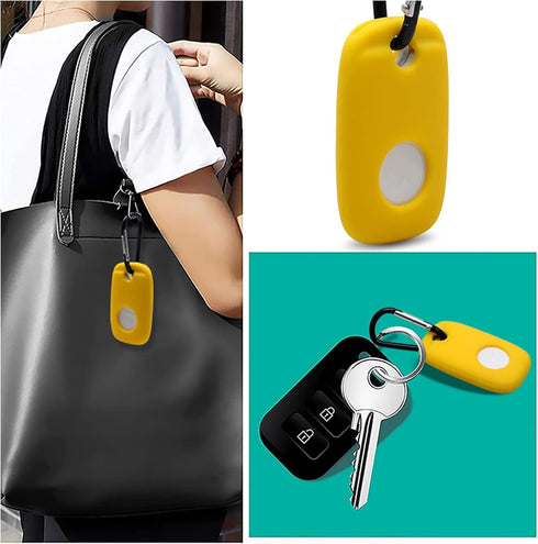 Compatible for Tile Pro (2022) Case 2-Pack - Powerful Bluetooth Tracker Holder with Keychain for Keys and Bags