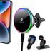 MOKPR for MagSafe Car Mount Charger, Wireless Magnetic Car Phone Holder for iPhone 15/14/13/12 Series with QC 3.0