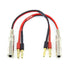 1/4 TS to Banana Plug Speaker Cable 6.35 mm 1/4" Female to Banana Plug Mono Adapter 8 inches 2pack