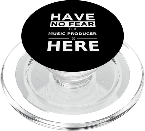 Music Producer Career Pride Designs Have No Fear Music Producer is Here Funny Gift Work Job PopSockets