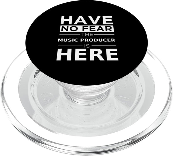 Music Producer Career Pride Designs Have No Fear Music Producer is Here Funny Gift Work Job PopSockets